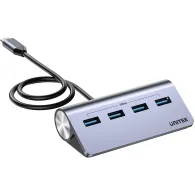 HUB USB Unitek uHUB Q4 4-in-1 USB -C Hub with 4 Ports USB-A H1337BGY01 - 4x USB-A