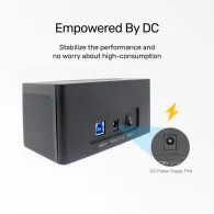 Stacja dokująca dla dysków Unitek USB3.0 to SATA6G Docking Station Y-1078 - SATA III, 2.5", 3.5", USB 3.0 5Gbps, Czarna
