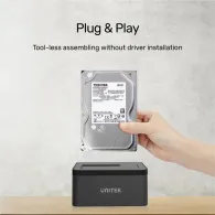Stacja dokująca dla dysków Unitek USB3.0 to SATA6G Docking Station Y-1078 - SATA III, 2.5", 3.5", USB 3.0 5Gbps, Czarna