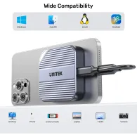 Obudowa na dysk Unitek M.2 2230 SSD PCIe/NVMe S1244AGY01 - Magnetyczny, Srebrna