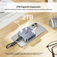 Obudowa na dysk Unitek M.2 2230 SSD PCIe/NVMe S1244AGY01 - Magnetyczny, Srebrna