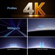 Obudowa na dysk Unitek M.2 2230 SSD PCIe/NVMe S1244AGY01 - Magnetyczny, Srebrna