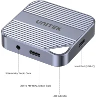 Czytnik kart magnetyczny Unitek 6-in-1 S1244CGY01 - USB-C 3.2 Gen 1, Szary