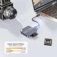 Czytnik kart CF Express typ B magnetyczny Unitek 6-in-1 S1244BGY01 - USB-C 3.2 Gen 2, Szary