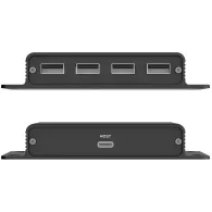 Przedłużacz Unitek USB-C na 4x USB-A przez Ethernet U1222ABK01-EU - zdjęcie poglądowe 1