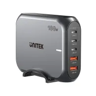 Ładowarka sieciowa Unitek 188W PD3.1 Desktop GaN Charging Station P1234AGY01-EU - 3x USB-C, 2x USB-A