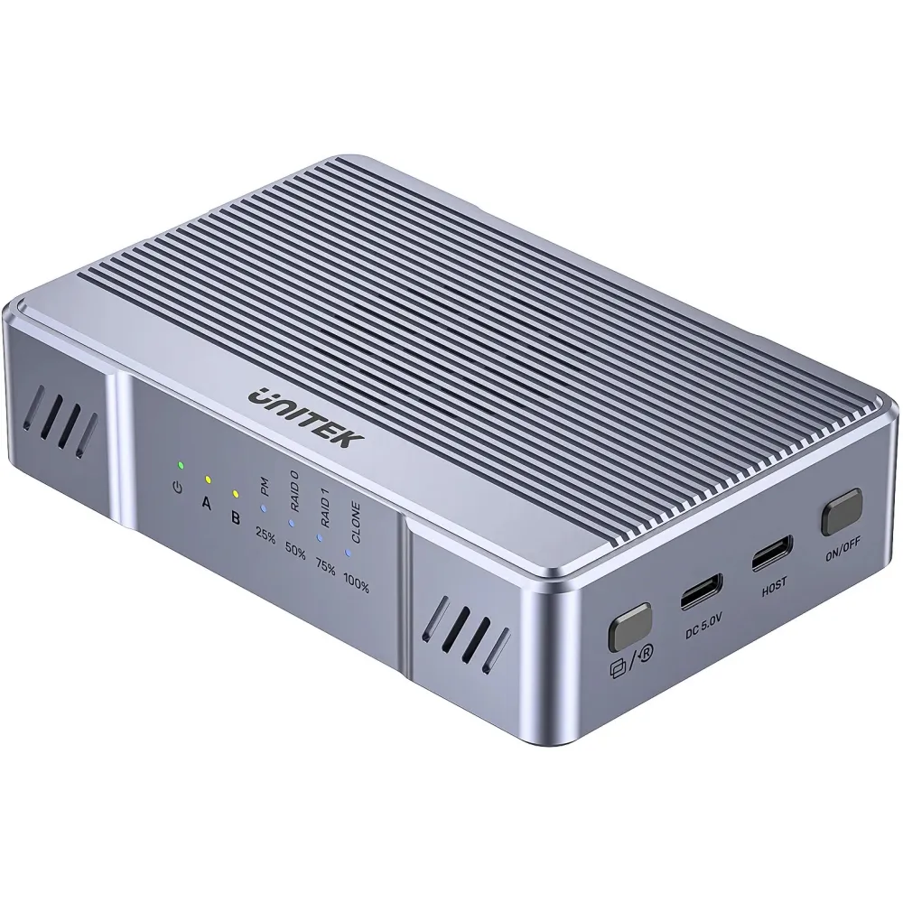 Obudowa na dysk Unitek SolidForce 20Gbps Dual Bay RAID M.2 SSD Enclosure S1247AGY01 - RAID 0, 1, 2x M.2 2280