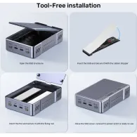 Obudowa na dysk Unitek SolidForce 20Gbps Dual Bay RAID M.2 SSD Enclosure S1247AGY01 - RAID 0, 1, 2x M.2 2280