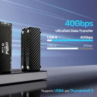 Stacja dokująca dla dysków M.2 Unitek USB4 4-Bay M.2 SSD Docking Station S1243BGY01-EU - 4x M.2