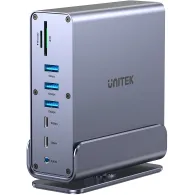 Stacja dokująca Unitek Universal DisplayLink Triple 4K Docking Station D1135AGY01 - Szara