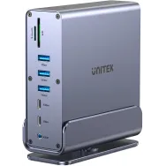 Stacja dokująca Unitek Universal DisplayLink Triple 4K Docking Station D1135AGY01 - Szara