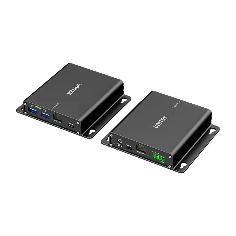 Przedłużacz Unitek USB-C na 2x USB-A przez Ethernet U1337BBK01-EU, Zasięg do 100 m, 5Gbps | Sklep ITnes.pl, IT for BUSINESS