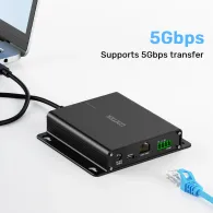 Przedłużacz Unitek USB-C na 2x USB-A przez Ethernet U1337BBK01-EU, Zasięg do 100 m, 5Gbps | Sklep ITnes.pl, IT for BUSINESS