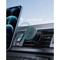 Uchwyt samochodowy do kratki AUKEY HD-C74 - Magnetyczny, Czarny