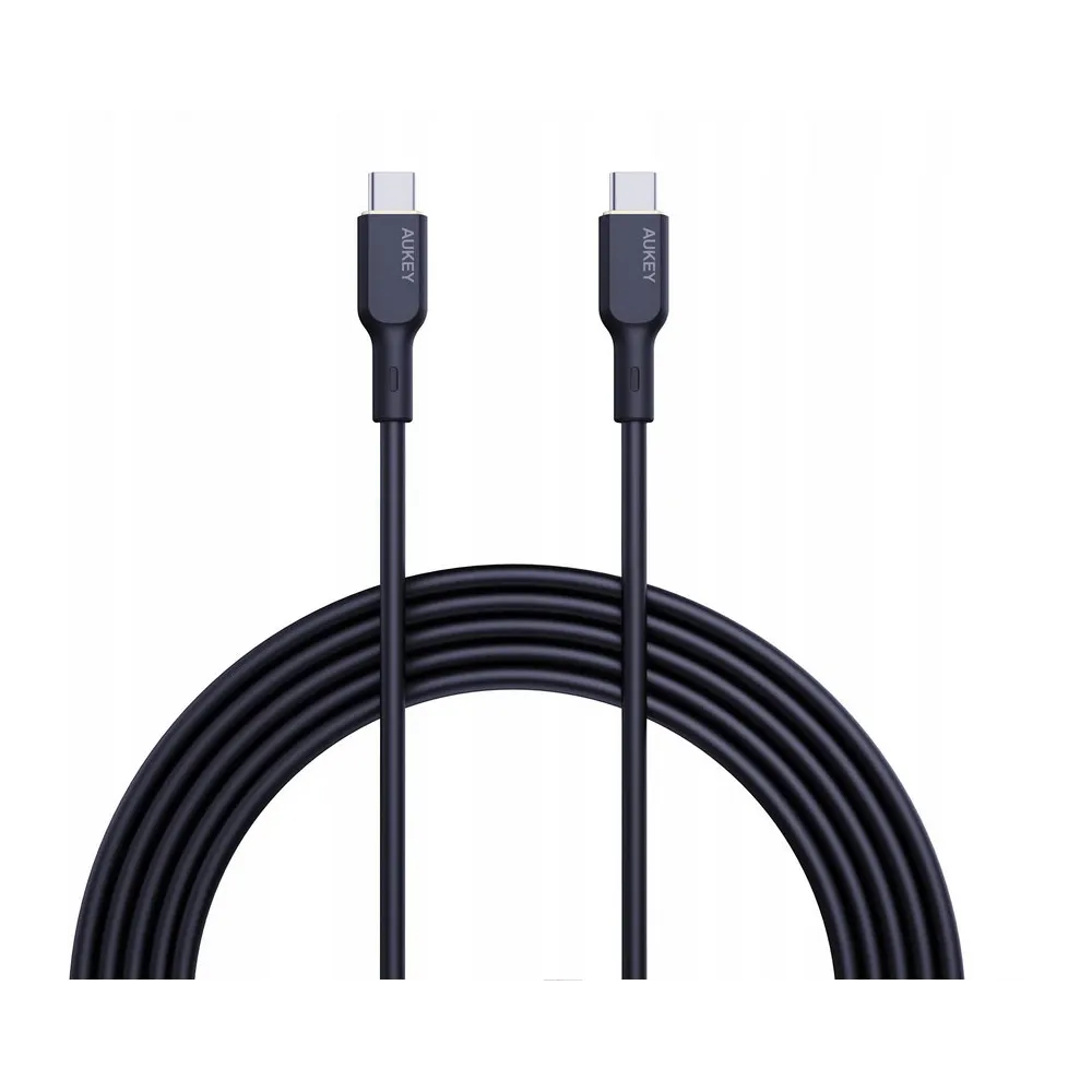 Kabel AUKEY USB-C do USB-C CB-SCC241 - PD 240W, USB 2.0, 1 m, Czarny