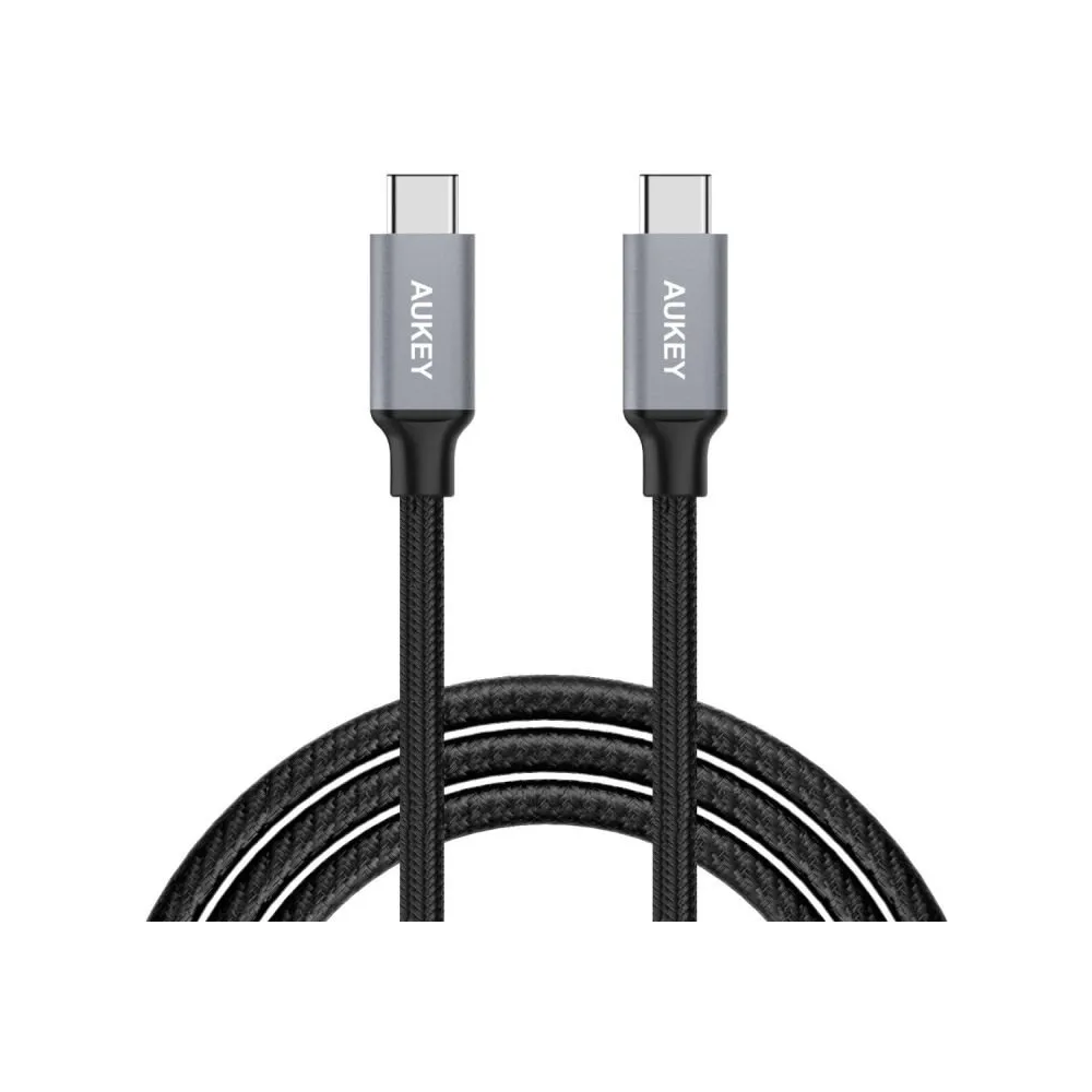 Kabel AUKEY Quick Charge USB-C do USB-C CB-CD6, 2 m, USB 2.0, Czarny | Sklep ITnes.pl, IT for BUSINESS