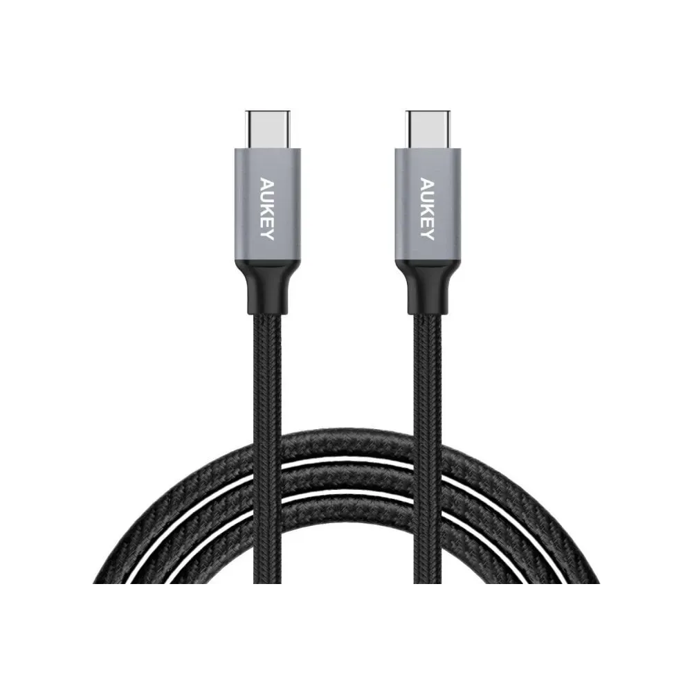 Kabel AUKEY Quick Charge USB-C do USB-C CB-CD5, 1 m, USB 2.0, Czarny | Sklep ITnes.pl, IT for BUSINESS