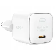 Ładowarka sieciowa AUKEY Omnia II Mini USB-C 30W PA-B1L WHITE - 30W, 1x USB-C, Biała