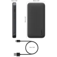 Powerbank AUKEY Spark Go 10000mAh PB-Y46 - 1x USB-C, 1x USB-A, 5V, 3A, Szary