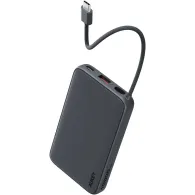 Powerbank AUKEY Spark Sling 10000 mAh PB-Y53P - przewód USB-C, 1x USB-C, 1x USB-A, 22,5W, Szary
