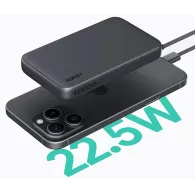 Powerbank AUKEY Spark Sling 10000 mAh PB-Y53P - przewód USB-C, 1x USB-C, 1x USB-A, 22,5W, Szary