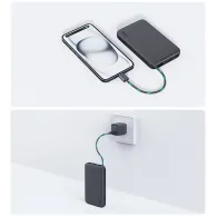 Powerbank AUKEY Spark Sling 10000 mAh PB-Y53P - przewód USB-C, 1x USB-C, 1x USB-A, 22,5W, Szary