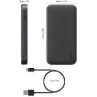 Powerbank AUKEY Spark Go 10000mAh PB-Y46P - 1x USB-C, 1x USB-A, 5V, 3A, Szary