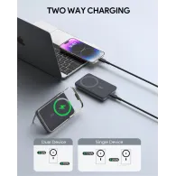 Powerbank magnetyczny AUKEY 6700 mAh 20W PB-MS01 - 1x USB-C, Szary