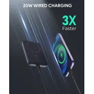 Powerbank magnetyczny AUKEY 6700 mAh 20W PB-MS01 - 1x USB-C, Szary