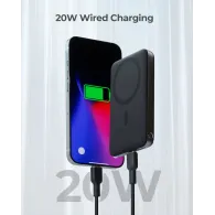 Powerbank magnetyczny AUKEY 6700 mAh 20W PB-MS01 - 1x USB-C, Szary