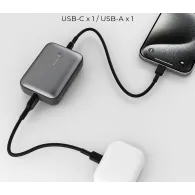 Powerbank AUKEY Mini 10000mAh 22,5W PB-Y55 - 1x USB-C, 1x USB-A, Szary