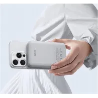 Powerbank magnetyczny AUKEY MagFusion Slim 10000mAh 20W PB-MS04 WHITE - MagSafe PD, Biały