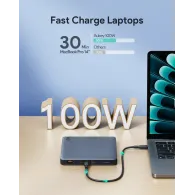 Powerbank AUKEY Sprint X PB-Y44 20000mAh 100W - 3x USB-C, 1x USB-A, PD 3.0, QC 3.0, Szary