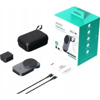 Ładowarka bezprzewodowa AUKEY MagFusion Z LC-MC312 - Qi2 15W MagSafe, Ładowarka PD 30W, Etui, Szare