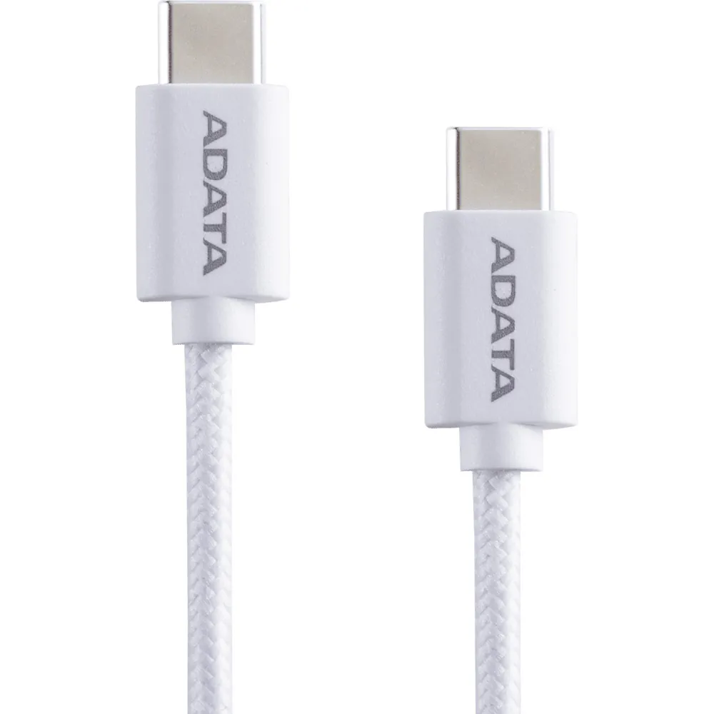 Kabel ADATA USB-C CACC-100PN-WH, USB-C 2.0, 100W, 1 m, Biały | Sklep ITnes.pl, IT for BUSINESS