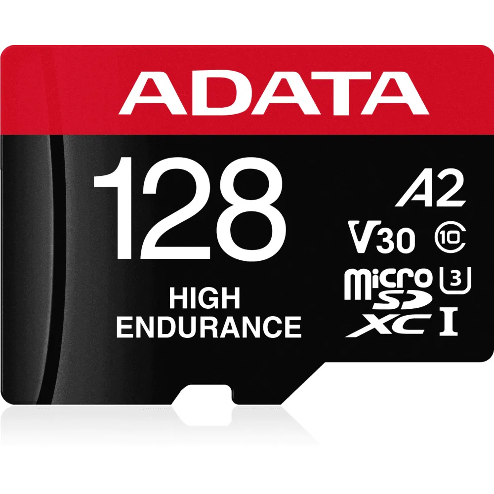 Karta pamięci ADATA High Endurance 128GB microSDXC AUSDX128GUI3V30SHA2-RA1 - Czarna