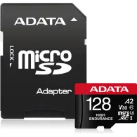 Karta pamięci ADATA High Endurance 128GB microSDXC AUSDX128GUI3V30SHA2-RA1 - Czarna