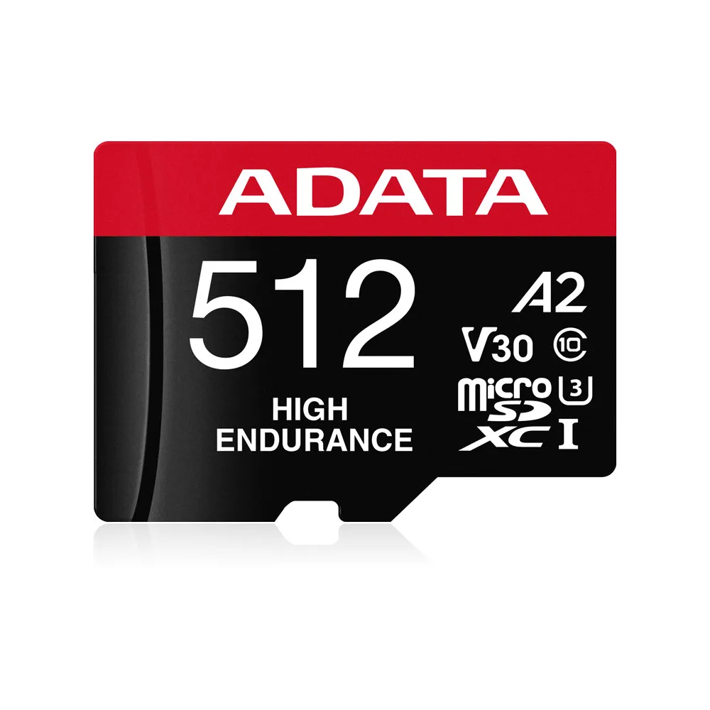 Karta pamięci ADATA High Endurance 512GB microSDXC AUSDX512GUI3V30SHA2-RA1 - Czarna