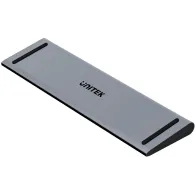 Stacja dokująca Unitek uHUB11+ USB-C DisplayLink 4K Docking Station D1147AGY01 - 4K 30Hz, 5Gbps, PD 100W, Szara