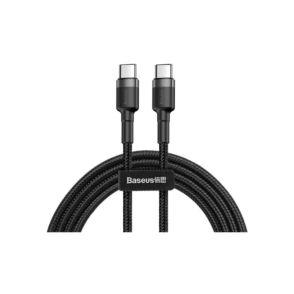 Kabel Baseus Cafule USB-C CATKLF-HG1, Quick Charge 3.0 3A 60W, USB 2.0, 2 m, Czarny | Sklep ITnes.pl, IT for BUSINESS