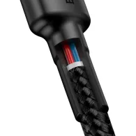 Kabel Baseus Cafule USB-C CATKLF-HG1, Quick Charge 3.0 3A 60W, USB 2.0, 2 m, Czarny | Sklep ITnes.pl, IT for BUSINESS