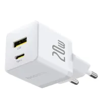 Ładowarka sieciowa Baseus Palm 20W P10111608213-00 - 1x USB-A + 1x USB-C, PD 3.0, Biała