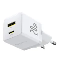 Ładowarka sieciowa Baseus Palm 20W P10111608213-00 - 1x USB-A + 1x USB-C, PD 3.0, Biała