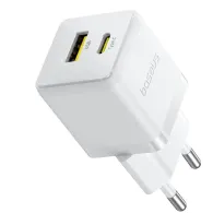 Ładowarka sieciowa Baseus Palm 20W P10111608213-00 - 1x USB-A + 1x USB-C, PD 3.0, Biała