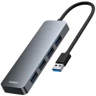 Hub USB Baseus UltraJoy Series 4-Port HUB Lite B0005280B811-00 - 4x USB-A 3.0, 15 cm, Szary
