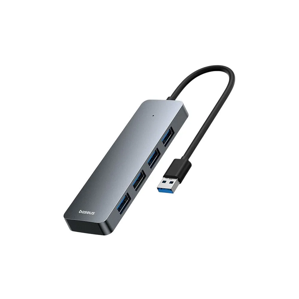 Hub USB Baseus UltraJoy Series 4-Port HUB Lite B0005280B811-00 - 4x USB-A 3.0, 15 cm, Szary