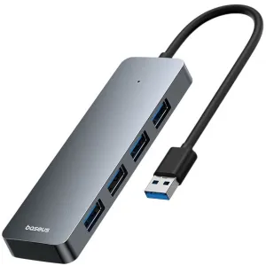 Hub USB Baseus UltraJoy Series 4-Port HUB Lite B0005280B811-00 - 4x USB-A 3.0, 15 cm, Szary