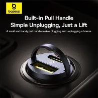 Ładowarka samochodowa Baseus Tiny Star Mini Car Charger 30W C00035001121-02 - 1x USB-C, 1x USB-A, Czarna