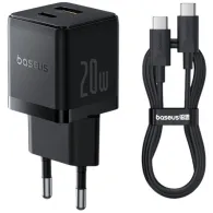 Ładowarka sieciowa Baseus Palm 20W P10111608113-01 - 1x USB-C, 1x USB-A, Biała