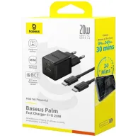 Ładowarka sieciowa Baseus Palm 20W P10111608113-01 - 1x USB-C, 1x USB-A, Biała